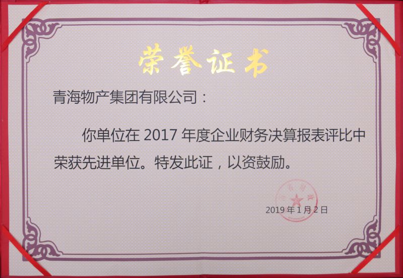 2017年度財務決算先進單位