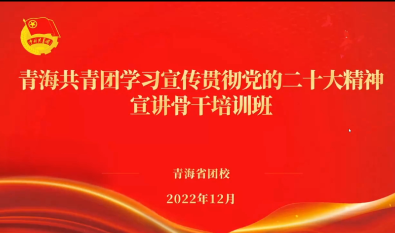 用青年化視角 宣傳黨的二十大精神 ——省物產集團團委組織團員青年干部參加團省委舉辦的學習宣傳貫徹黨的二十大精神宣講骨干培訓班